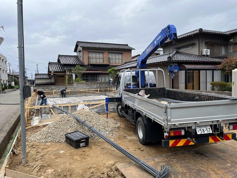 基礎配筋の作業へ！