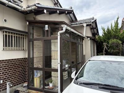 ポーチ屋根改修を♪