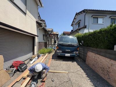 ポーチ屋根改修♪下地作業を！