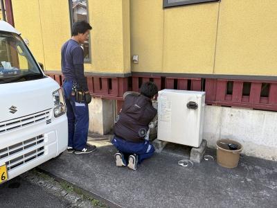 石油給湯器の取替えを！