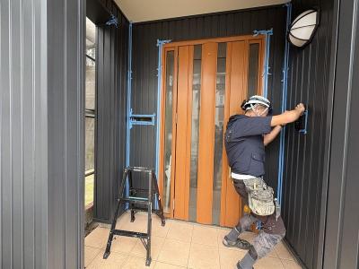 外部コーキング作業♪