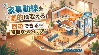 家事動線を劇的に変える！回遊できる間取りのアイデア