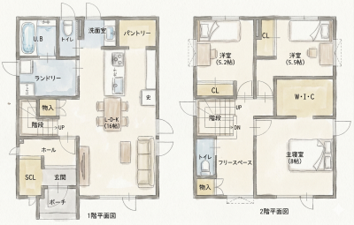 家事に追いかけられない暮らしが見える家