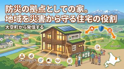 防災の拠点としての家。地域を災害から守る住宅の役割