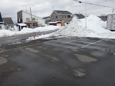 降雪しましたが