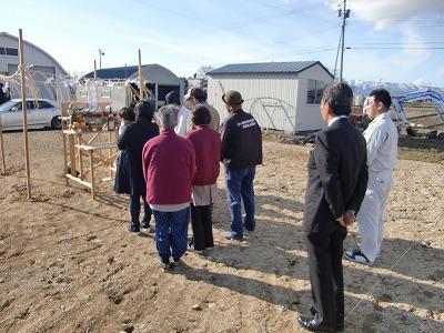 美唄市で地鎮祭でした 