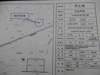 札幌市厚別区厚別西１条４丁目にて売地