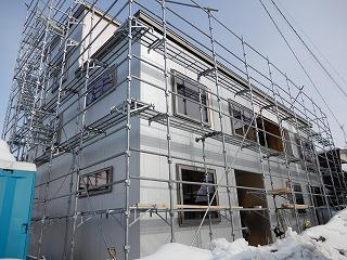 大きい！３階建て！！北広島にて建築中