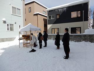 今年最初の地鎮祭