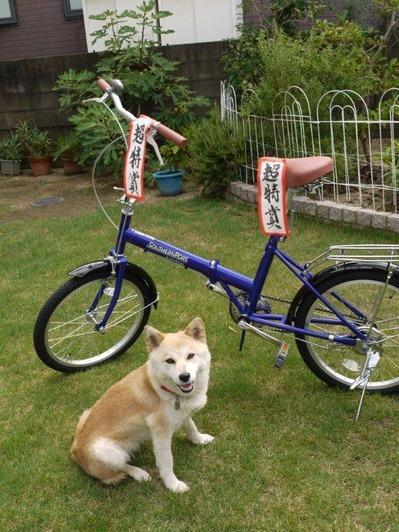 「福ちゃん」から自転車当選の写真が届きました(^^♪