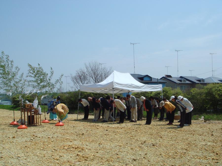 グリーンタウン自治公民館の地鎮祭