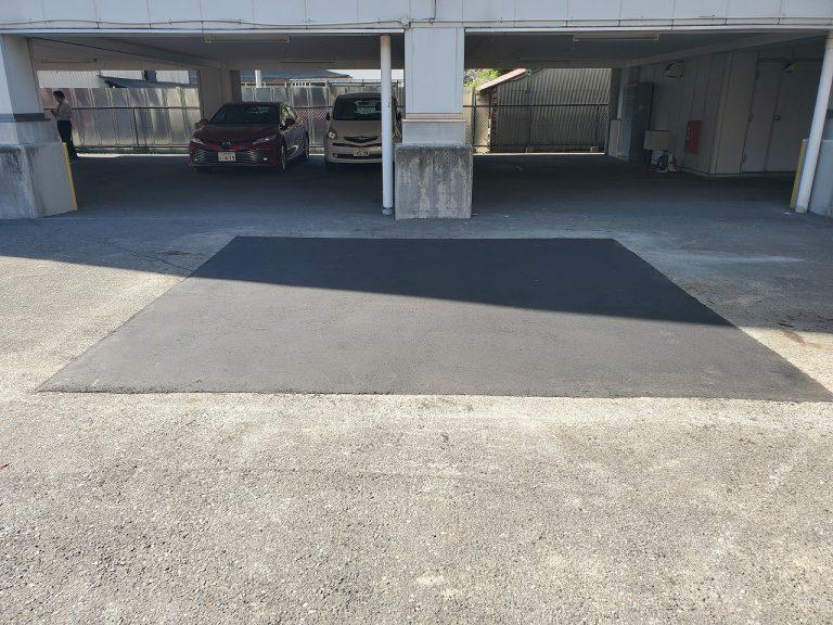 今日は「某駐車場一部アスファルト修繕工事が完了しました！」についてのお話です。