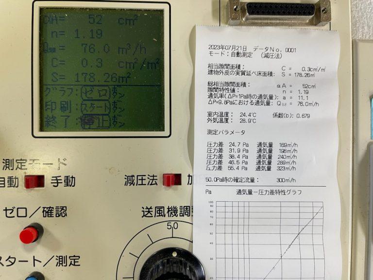 今日は「ワコウホームで建てた築13年目のお家の気密性能は新築当時と変わらない。」についてのお話です。