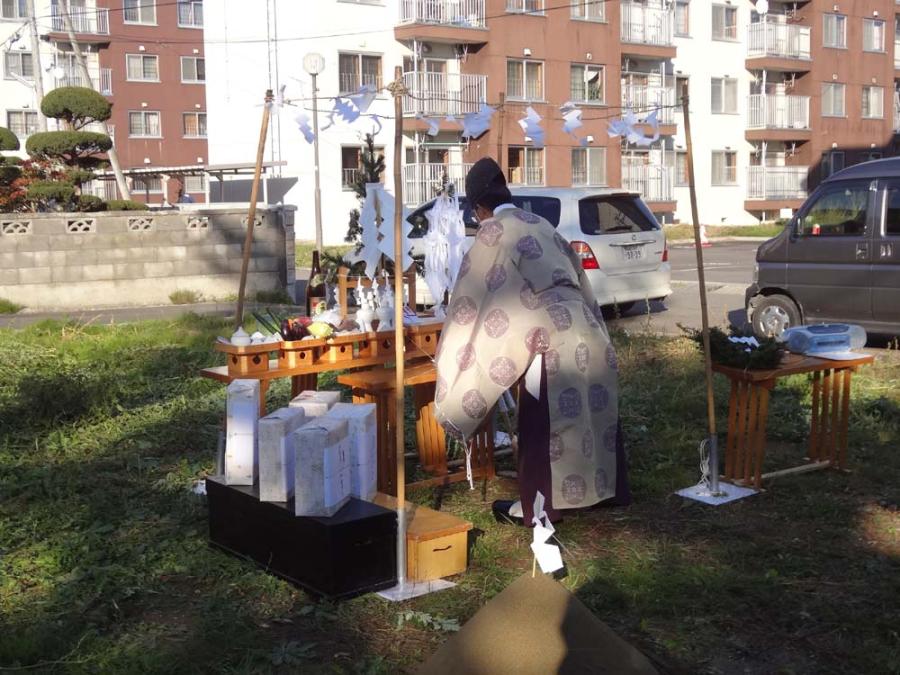 地鎮祭そして着工研修会